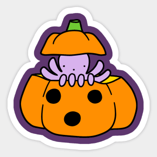 Jack O' Lantern Octopus Sticker